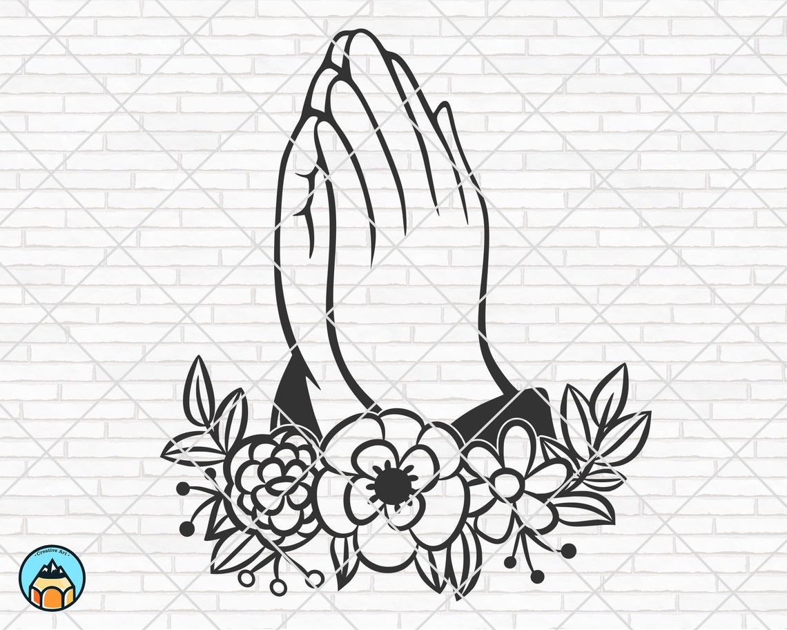 Praying Hands SVG | HotSVG.com