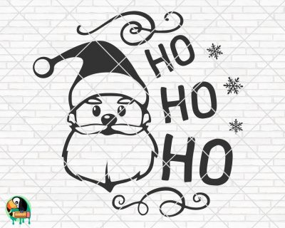 Ho Ho Ho Santa Claus SVG