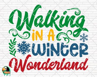 Walking in a winter wonderland SVG