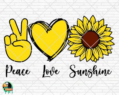 Peace Love Sunshine SVG