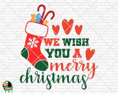 We wish you a merry christmas SVG