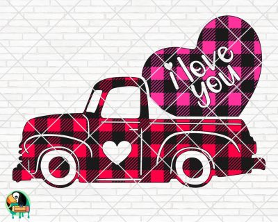 Valentines Truck SVG