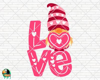 Love Gnome SVG