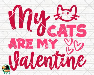 My Cats Are My Valentine SVG