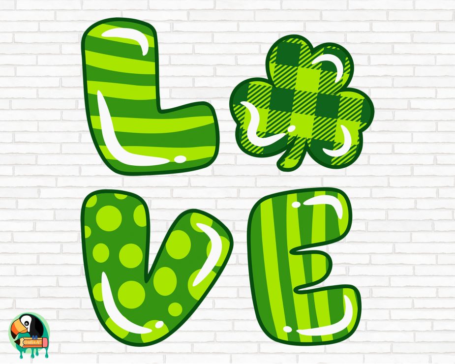 Free Love with Shamrock SVG | HotSVG.com